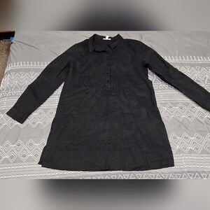 Eileen Fisher Organic Linen Shirt Dress Size XS